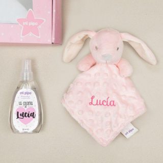 Caja Regalo Personalizada Conejita Rosa Mi Pipo