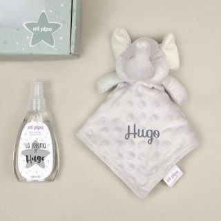 Caja Regalo Personalizada elefante gris Mi Pipo