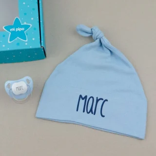 Caja Regalo Bebé Personalizada Duende Azul