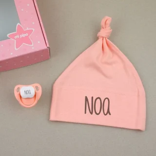 Caja Regalo Bebé Personalizada Duende Salmón