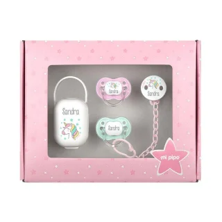 Caja Regalo Bebé Imprescindibles unicornio Mi Pipo