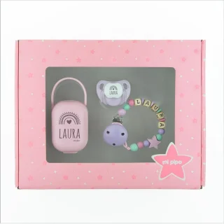 Caja Regalo Bebé Personalizada Baby malva