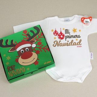 Caja Regalo Navidad Mi Pipo Mi Primera Navidad Bolas