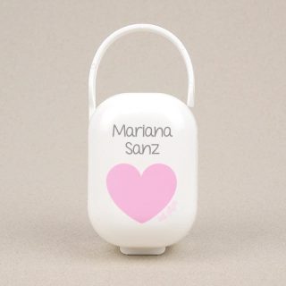 Caja Portachupetes Corazón Rosa Mi Pipo