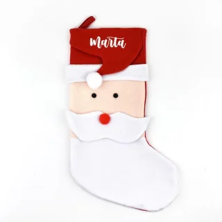 Calcetín Navidad Personalizado Premium Papa Noel