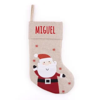 Calcetín Navidad Personalizado Papá Noel