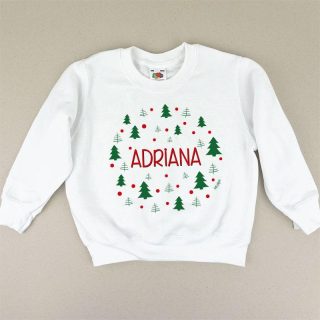 Camiseta o Sudadera Personalizada Navidad Mi Pipo Arboles Verdes