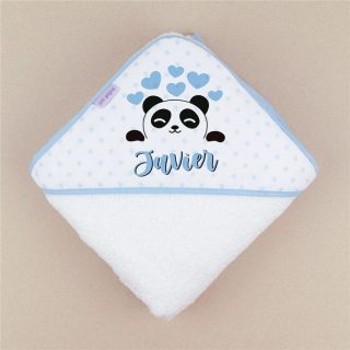 Capa de Baño Bebé panda azul Mi Pipo