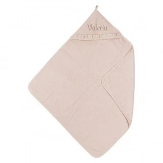 Capa Baño Bebé Personalizada Rosa Blush