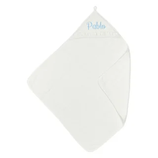 Capa Baño Bebé Personalizada Blanco