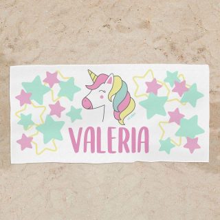 Toalla Ducha Personalizada Unicornio