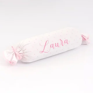 Cojín Caramelo Personalizado Estrellas Rosa