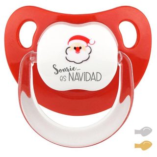 Chupete Navidad Bebe Mi Pipo Sonrie es Navidad Papa Noel