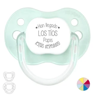 Chupete Bebé Frase Mi Pipo Han llegado los Tios