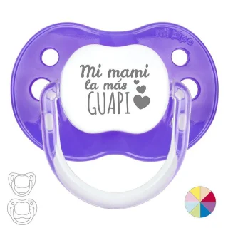 Chupete Bebé Frase Mi Pipo Mi mami la mas guapi