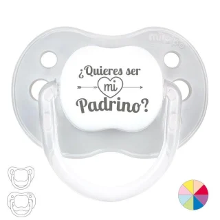 Chupete Bebé Frase Mi Pipo Quieres ser mi Padrino