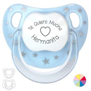 Chupete Bebé Frase Mi Pipo Te quiero hermanita