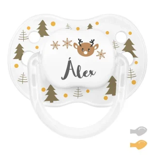 Copia de Chupete Navidad Arboles Dorado