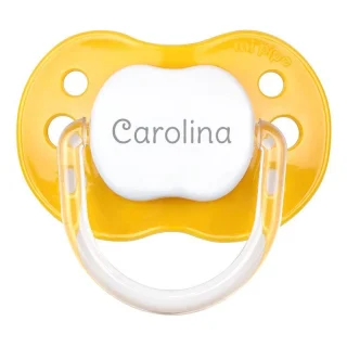 Chupete Personalizado Bebé Mi Pipo New Classic Amarillo Sunset