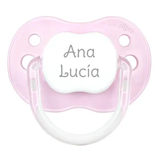 Chupete Personalizado Bebé Mi Pipo New Classic Rosa
