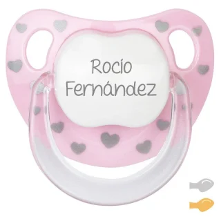 Chupete Personalizado Bebé Mi Pipo Baby Chic Rosa