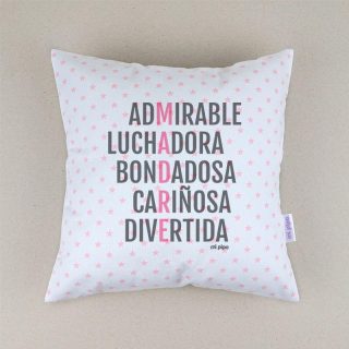 Cojín adjetivos madre Mi Pipo