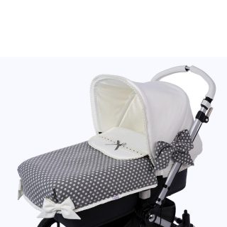 Colcha Capazo Invierno A Medida Carro Bebé 106 Topos Bebiti By Nanetes