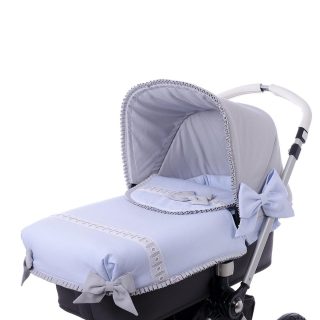 Colcha Capazo A Medida Carro Bebé Valencia Pasacintas By Nanetes