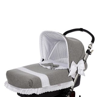 Colcha Capazo Invierno A Medida Carro Bebé 680 Paño Lana Bebiti By Nanetes