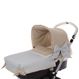 Colcha Capazo a Medida Carro Bebe 169 Flores Bebiti by Nanetes