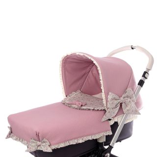 Colcha Capazo Bebé A Medida Carro 207 Flores Maquillaje Bebiti by Nanetes