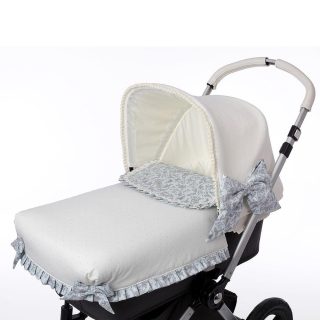 Colcha Capazo A Medida Carro Bebé 684 Toile Celeste Bebiti By Nanetes