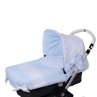 Colcha Capazo A Medida Carro Bebé 828 Cenefa Topos Bebiti By Nanetes