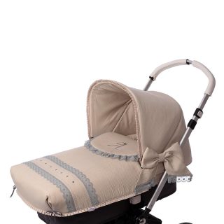 Colcha Capazo A Medida Carro Bebé 172 Rosello Camel By Nanetes