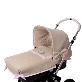 Colcha Capazo A Medida Carro Bebé 828 Camel By Nanetes