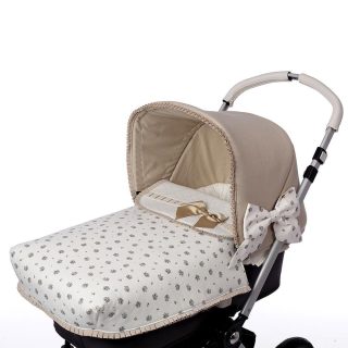 Colcha Capazo A Medida Carro Bebé 143 Flores Bebiti By Nanetes