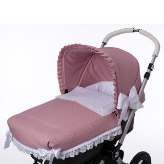 Colcha Capazo Carro Bebé Napoles Maquillaje Valencienne Bebiti By Nanetes