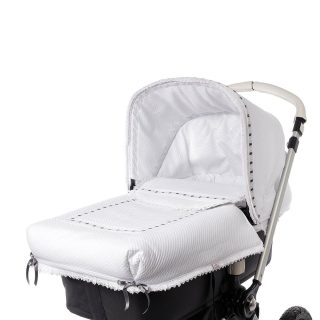 Colcha Capazo A Medida Carro Bebé Napoles Pasacintas By Nanetes