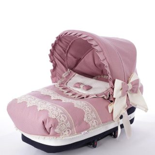 Colcha Capazo A Medida Carro Bebé Maquillaje Puntillas Bebiti By Nanetes