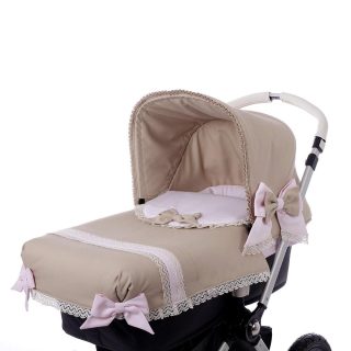 Colcha Capazo A Medida Carro Bebé Valencia Bolillos By Nanetes