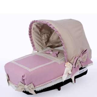 Colcha Capazo A Medida Carro Bebé 814 Bolillos Maquillaje By Nanetes