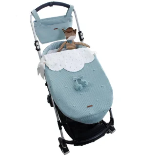 Colcha capazo reversible Renata punto Uzturre