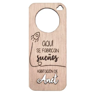 Colgador Puerta Personalizado Cohete
