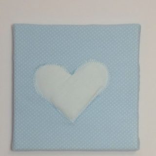Cuadro infantil tela corazón