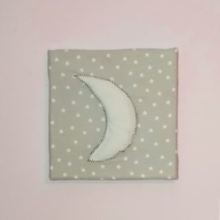Cuadro infantil tela luna