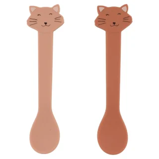Cucharas infantiles silicona Cat Trixie