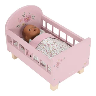Cuna Madera Muñecas Rosa Little Duch