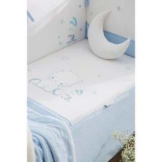 Edredón Cuna Bebé con Chichonera Osito Class Celeste