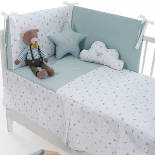 Colcha+ Protector cuna Safari