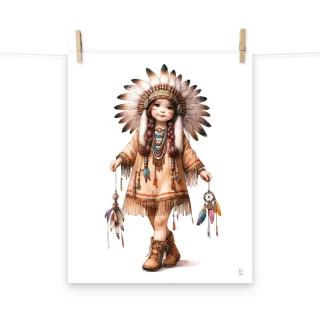 Lamina decorativa Niña India